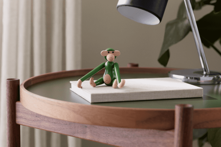Aap mini vintage rood, geel of groen (Kay Bojesen) - Afbeelding 2